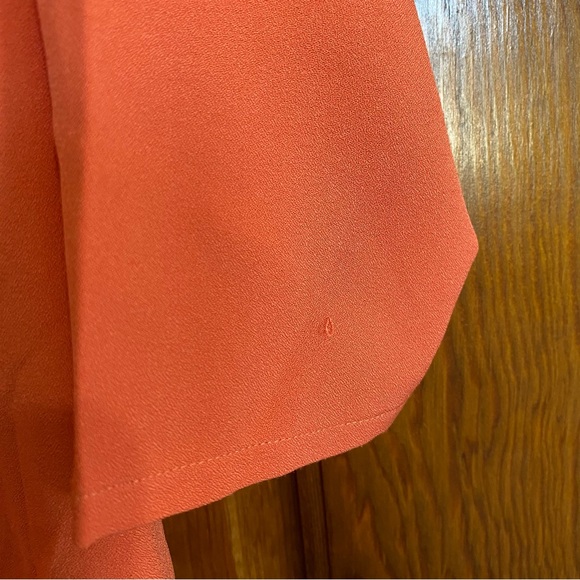 Women's Ruffled Orange Top - Picture 5 of 5